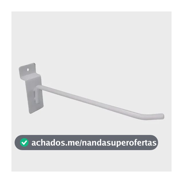Ganchos Castelão Painel Canaletado 15cm 50 Unid Br Ou Pt