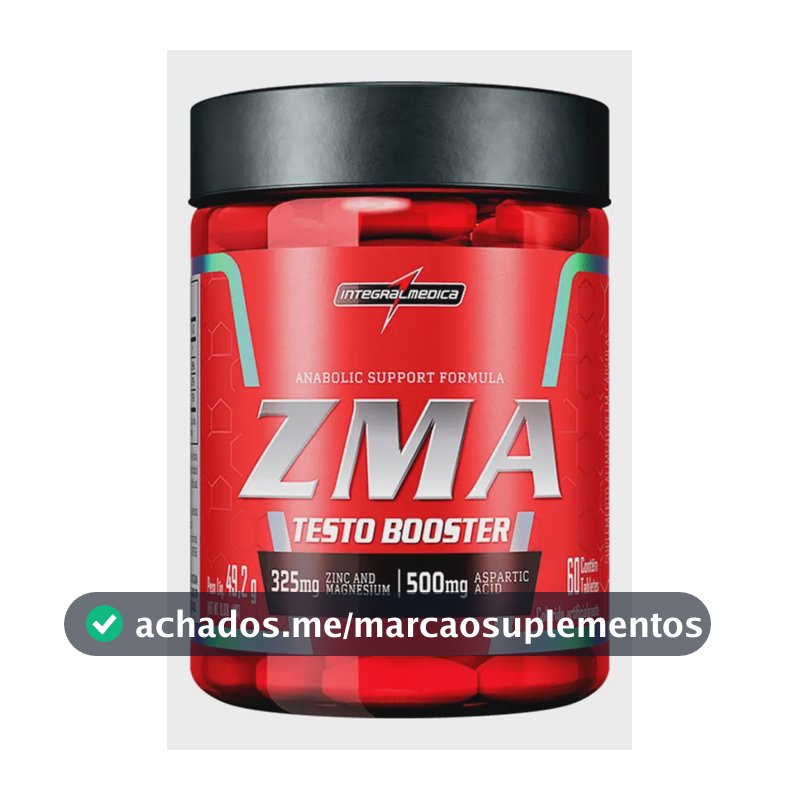 Multivitamínico ZMA 60 cápsulas - Zinco, Magnésio e Vitamina B6 - Equilíbrio e Imunidade - Integralmedica