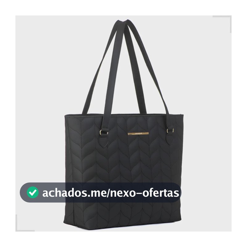 Bolsa Sacola Feminina Grande Alça De Ombro Trabalho Bordada Acambamento dos ferragens Ouro Cor Preto Desenho do tecido Liso