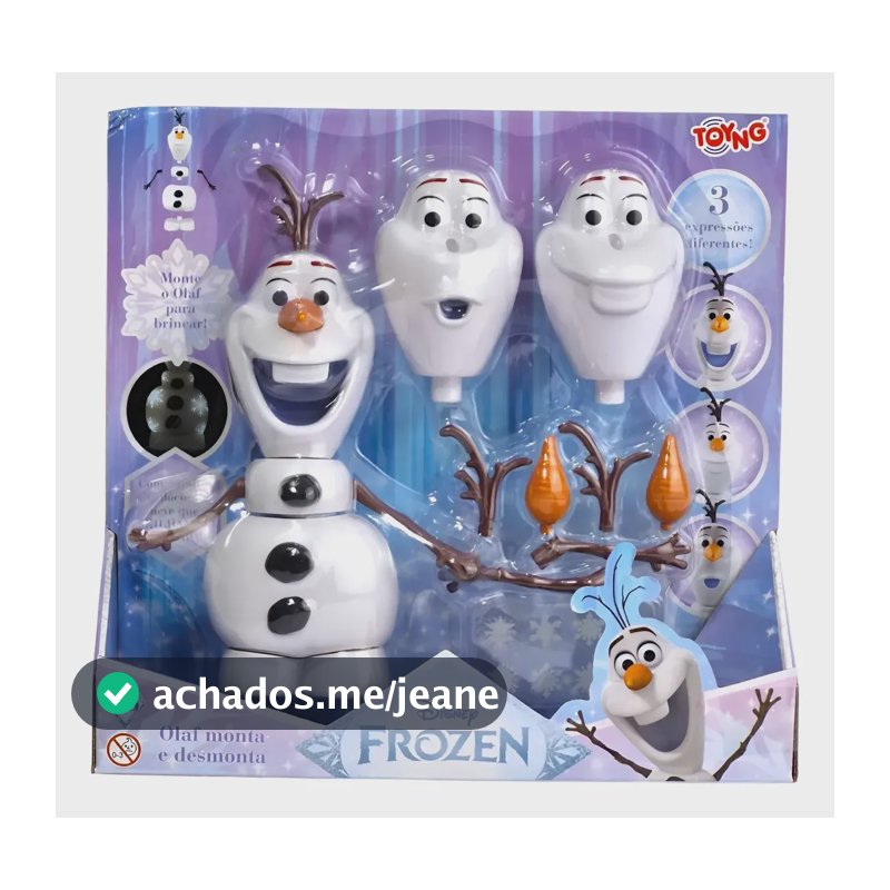 Boneco Olaf Frozen Disney Monta E Desmonta Toyng