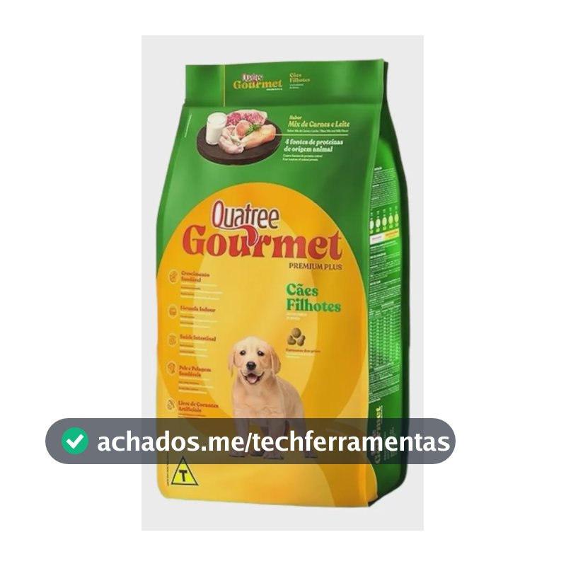 Quatree gourmet ração cachorro filhotes Premium 20kg