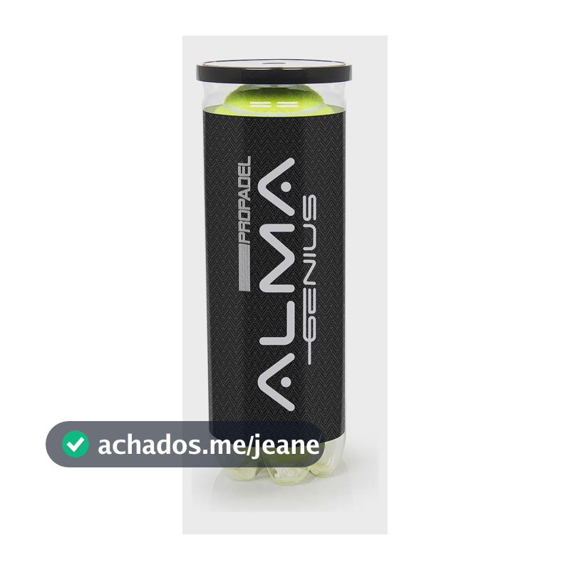 Bola De Padel Pro Stage 2 Tubo 3 Bolas Amarela Alma Genius