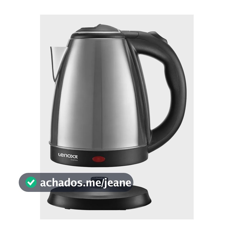 Chaleira Eletrica 2,2 Litros Prateado Aço Inox 220v 1500w Cinza 220v