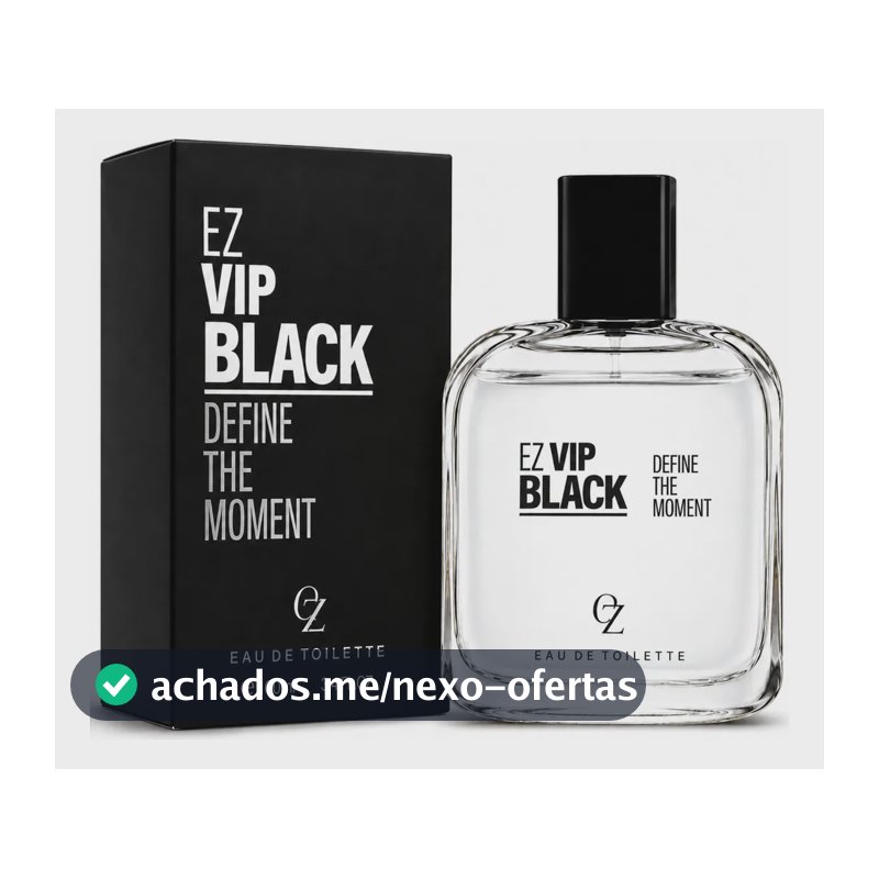 Perfume Masculino Ez Vip Black 100ml Eau De Toilette