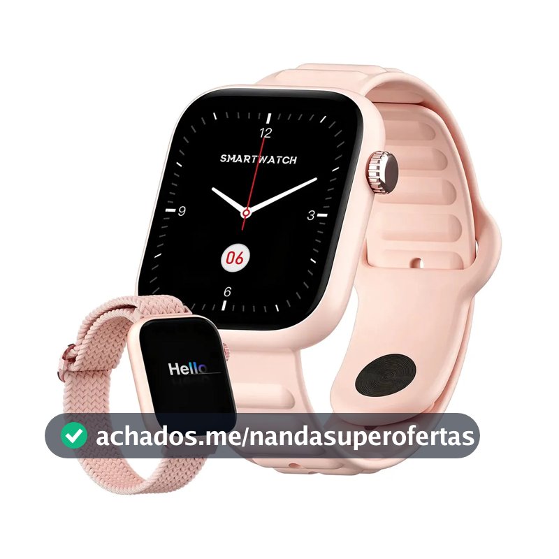Relógio Smartwatch Forestory Inteligente Tela 1.83 Bluetooth Ip68 À Prova D'água Notificações Chamadas Saúde Smart Watch Relogio Corrida Com Android E Ios Com 2 Pulseiras Feminino Masculino