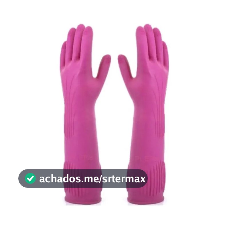 Luva De Látex Longa Ranhurada 38 Cm Volk Ca 36368 Tamanho P (7)