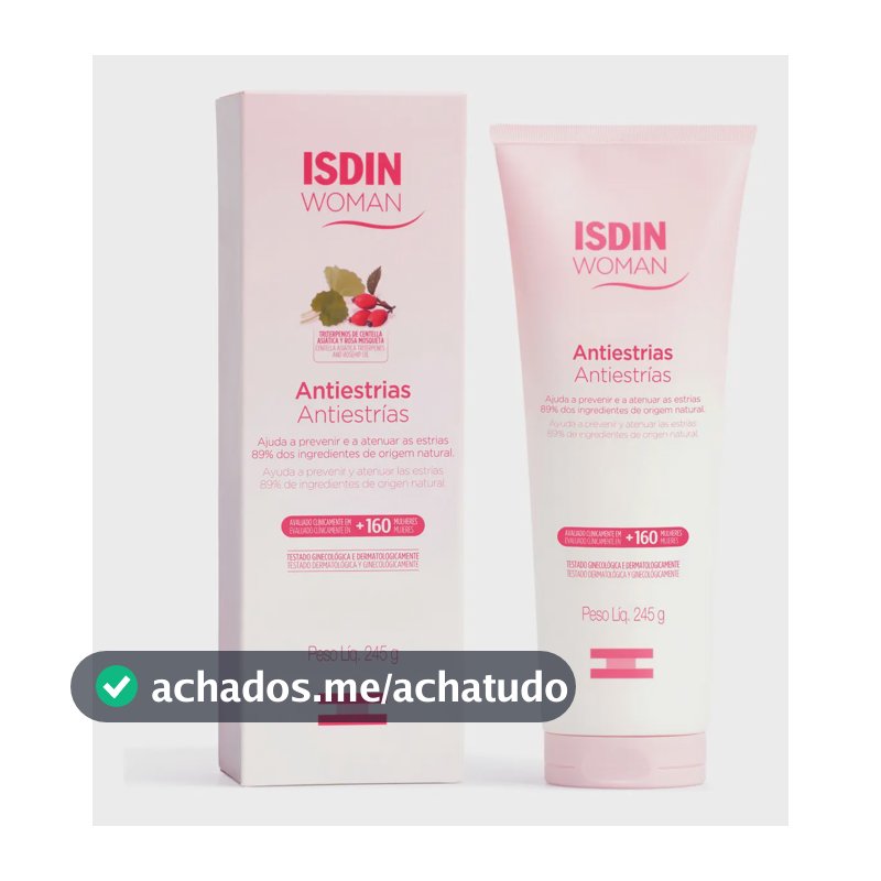 ISDIN Creme Corporal Woman Antiestrias Apto para Grávidas - 245g