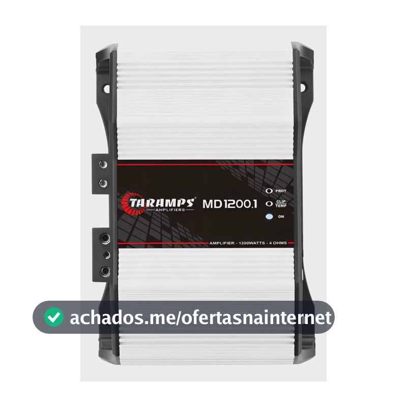 Taramps Modulo Md1200 4 Ohms Potencia 1200 Rms Md 1200.1 Amp Branco
