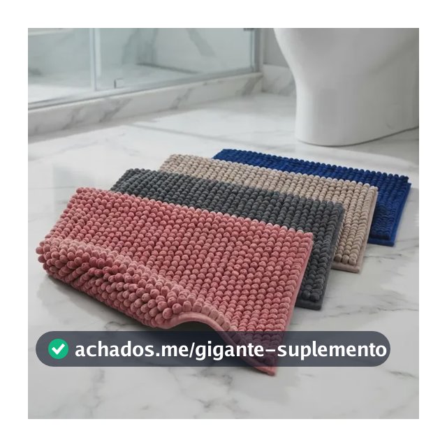 Kit 4 Tapetes Banheiro Antiderrapante Macio Absorvente Aleatório Bolinha