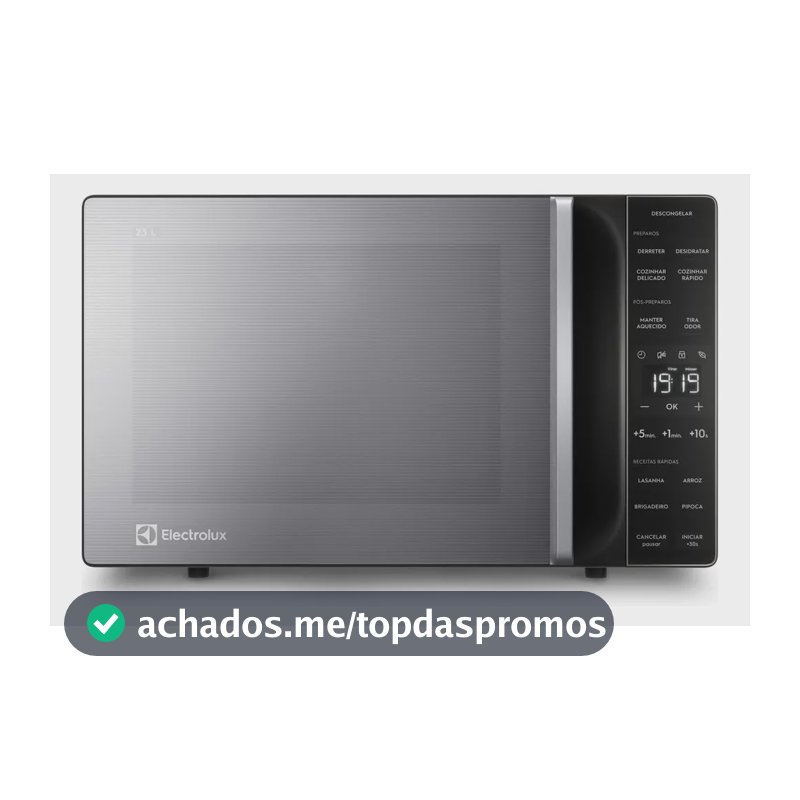 Micro-ondas Electrolux Prata 23L Efficient ME23S 127V