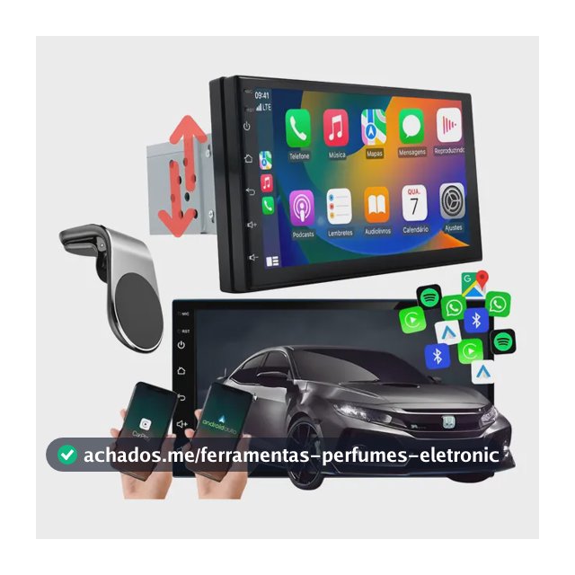 Universal Multimedia Carplay Mp5 Hd Touch 1 Din 7 Pol Usb Tf Kit Multimidia Carplay