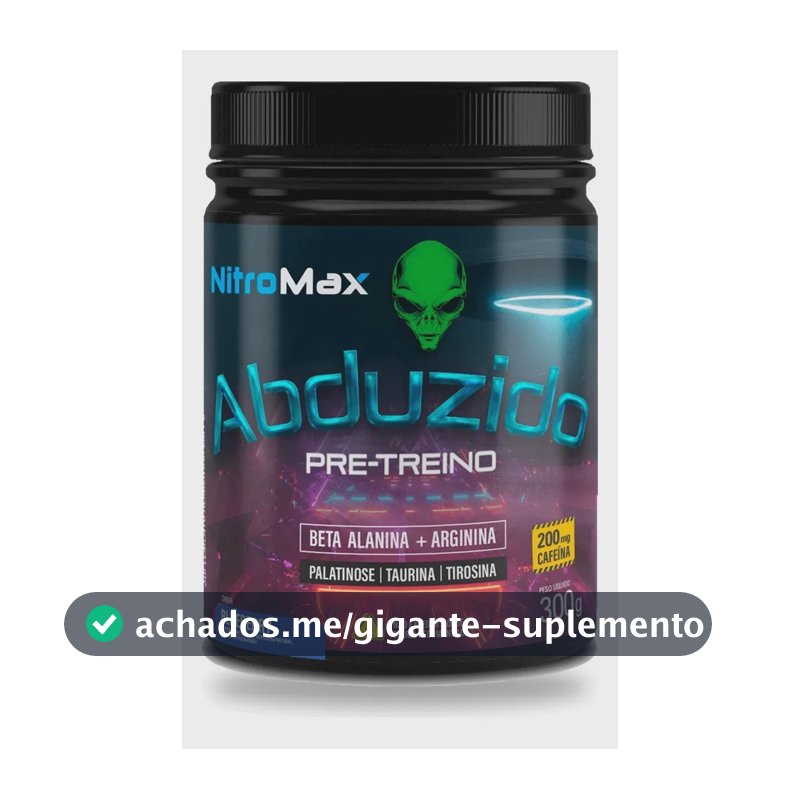 Abduzido Pre Treino Nitro Max Blueberry 300g