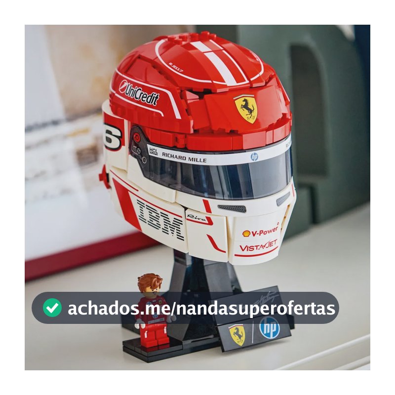Lego Editions Capacete Ferrari 43014 886 Charles Leclerc