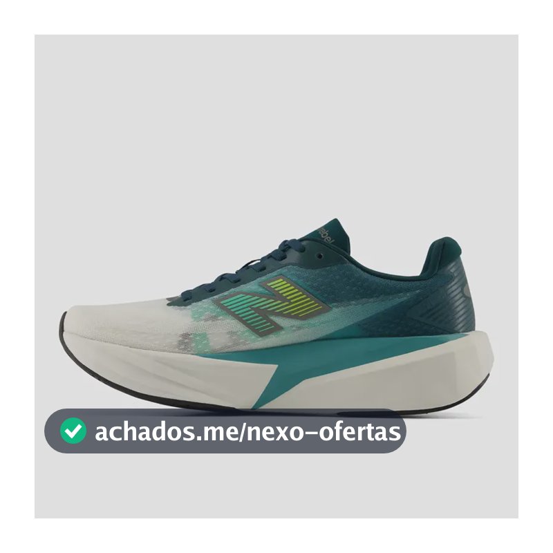 Tênis Fuelcell Rebel V5 - New Balance Verde Azulado Verde Escuro 41 Br
