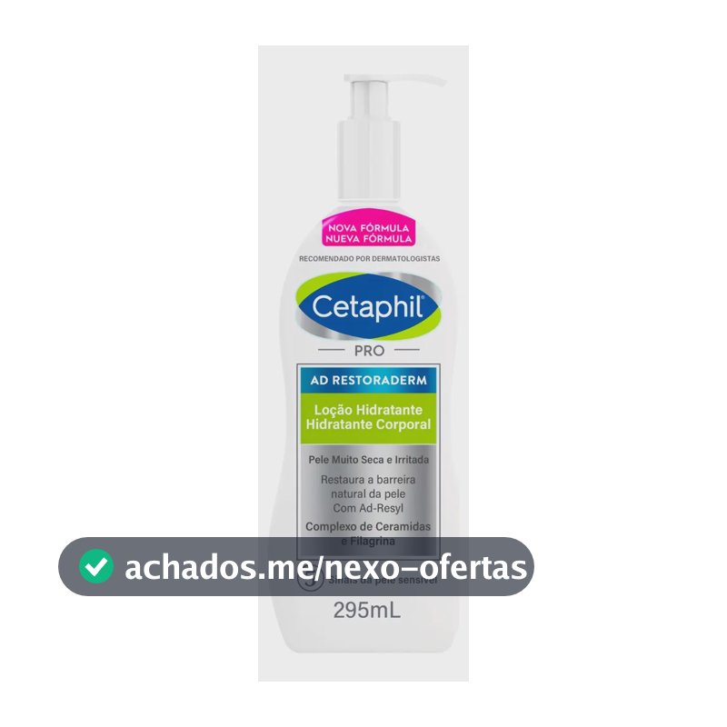 Loção Hidratante Corporal e Facial Pele com Tendência Atópica Pro Ad Restoraderm 295ml Cetaphil