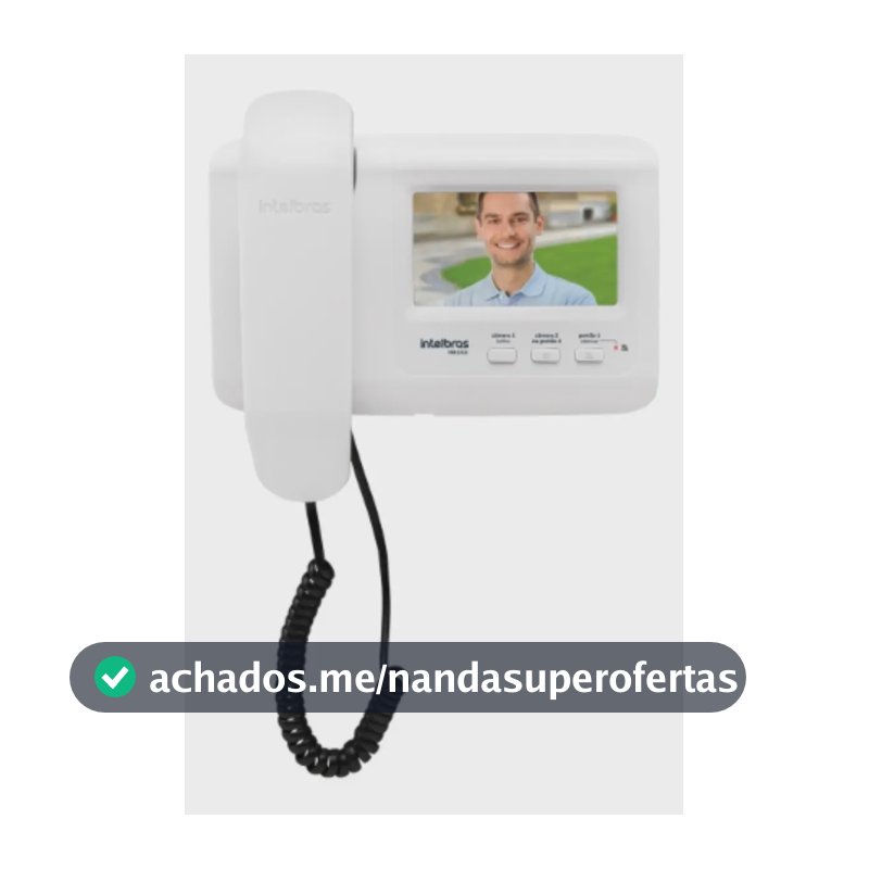 Módulo Interno para Videoporteiro IVR 1010 IN Branco Intelbras