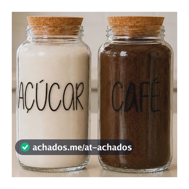 Kit 2 Potes Herméticos Vidro 810ml Tampa Cortiça 1102Decor Cantinho Café