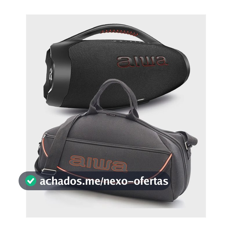 Case Bolsa Proteção Para Boombox Plus Aiwa Prova D'agua Acolchoada Premium