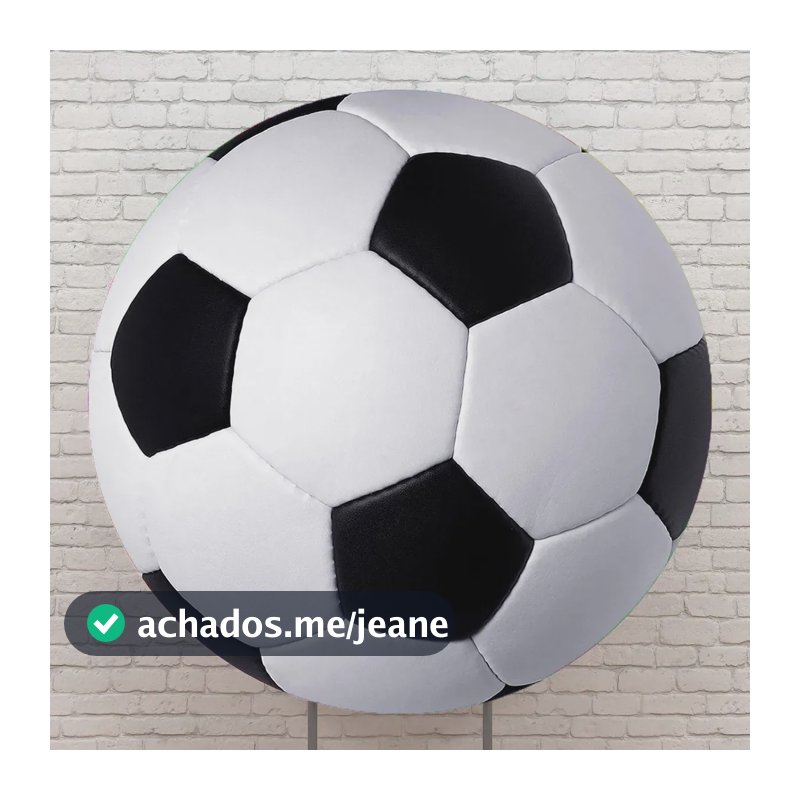 Painel Redondo Futebol Bola Decoração Copa 1,50x1,50m Sublimado Em Tecido C/elástico - Criatema