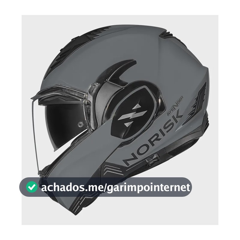 Capacete Norisk Avenger Monocolor Nardo Gray Nardo Grey Monocolor Fosco 59/60