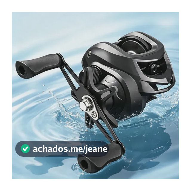 Carretilha De Pesca,18+1 Rolamentos 7.2:1 Pescaria Black