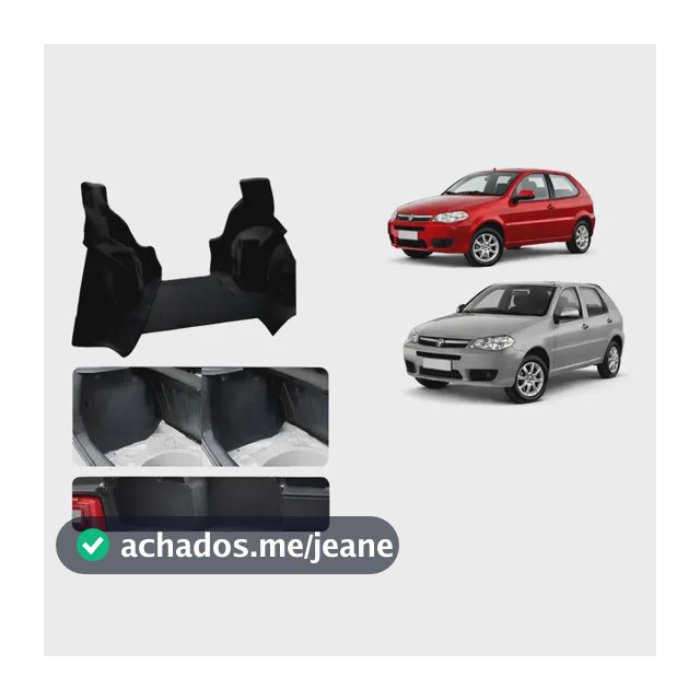 Carpete Moldado Porta Mala Fiat Palio Preto Grafite