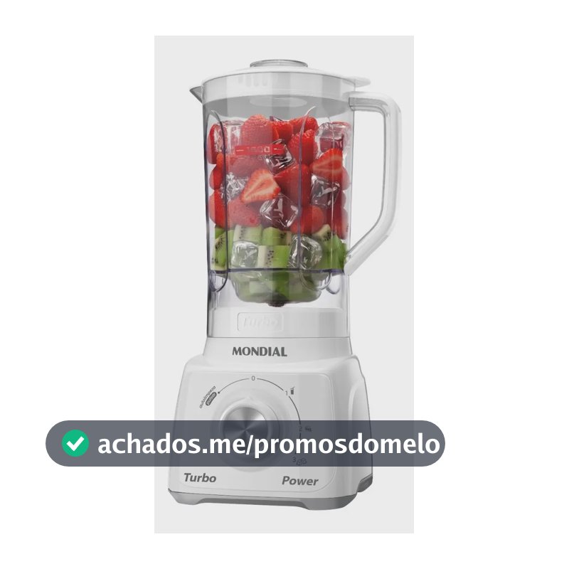 Liquidificador Turbo Power Mondial 550W L-99 WG