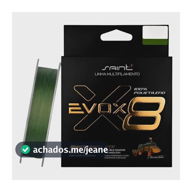 Linha Multifilamento Evox 8x 100m Saint By Eduardo Monteiro Verde-0.37