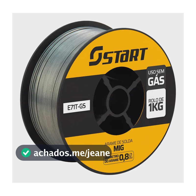 Rolo De Arame Para Solda Tubular Mig 1kg E71ts - Gs 0.8mm