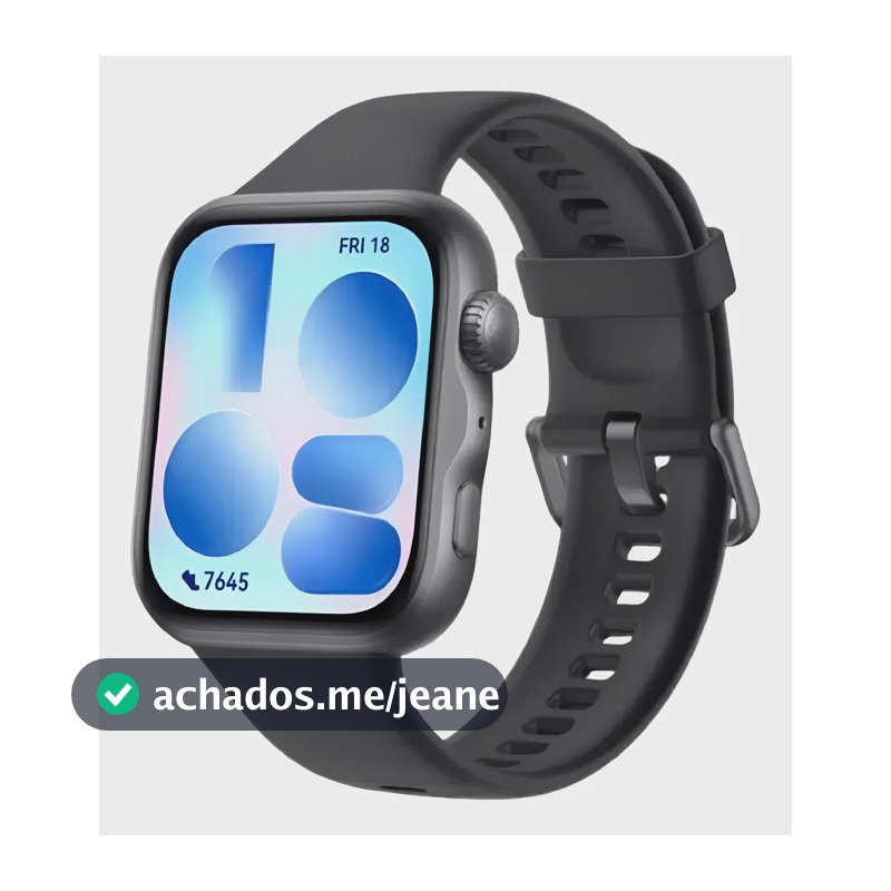Smartwatch Huawei Watch Fit 5 Amoled De 182  Design Leve Min Prateado Esportivo Preto