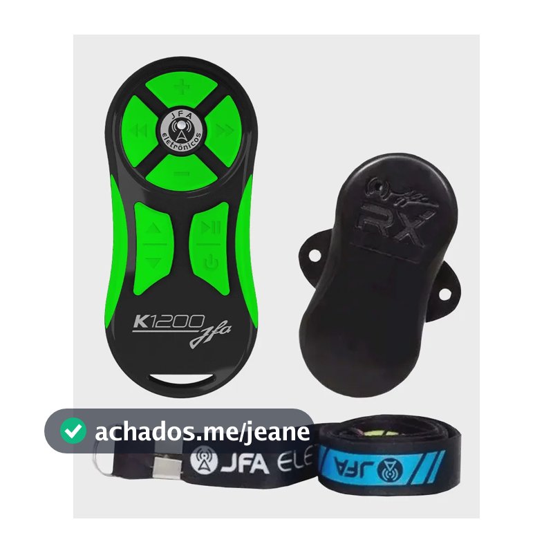 Controle Universal Longa Distância Jfa K1200 Preto Com Verde