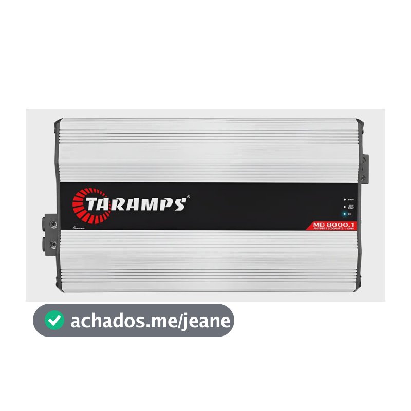 Modulo Taramps Md8000 1 Ohm Potencia 8000 Wrms Amplificador Branco