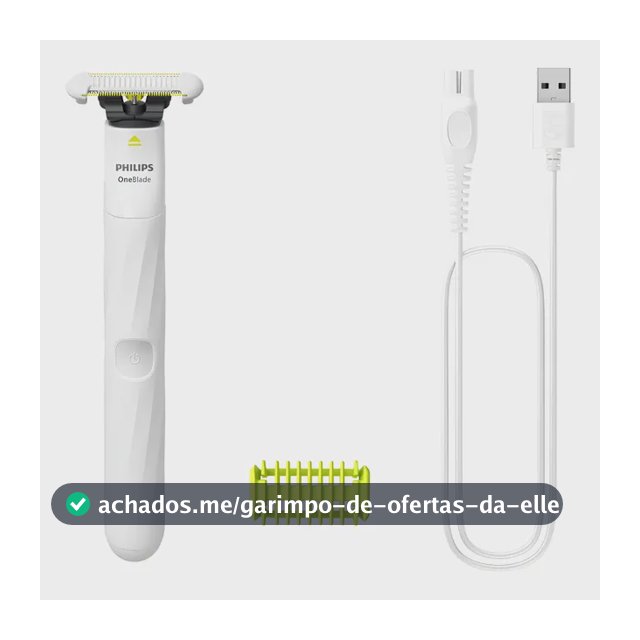 Aparador E Raspador Oneblade Intimate Qp1924/10 Philips Branco 127/220v
