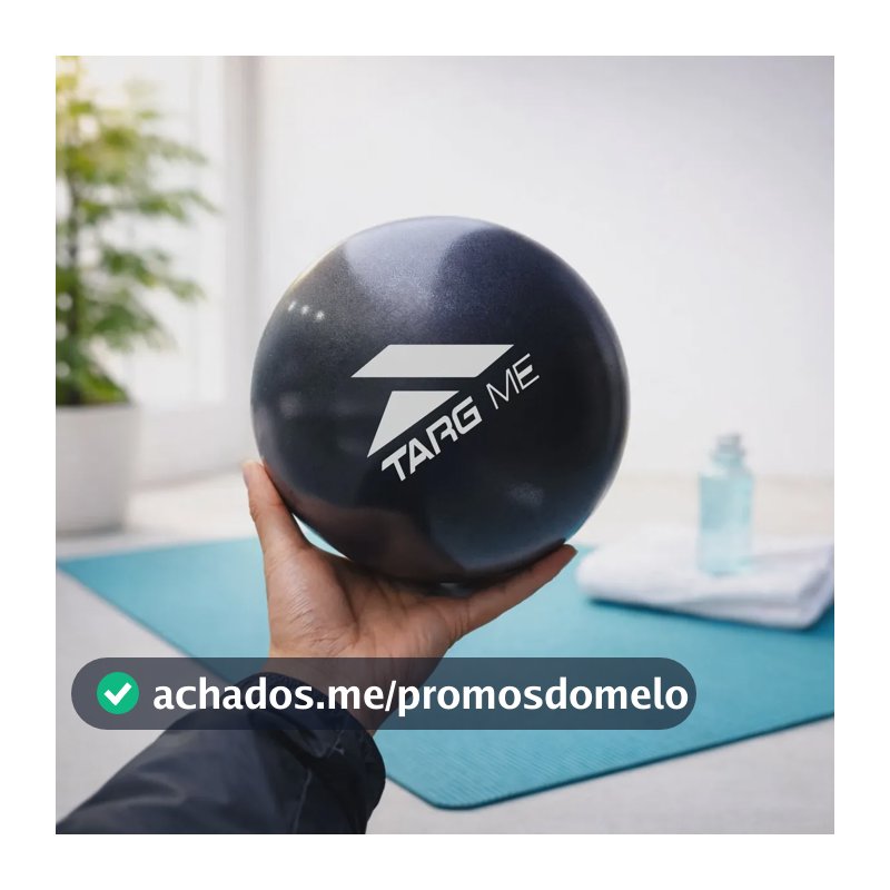 Mini Bola De Pilates Exercícios Yoga Ginástica Funcional Preto