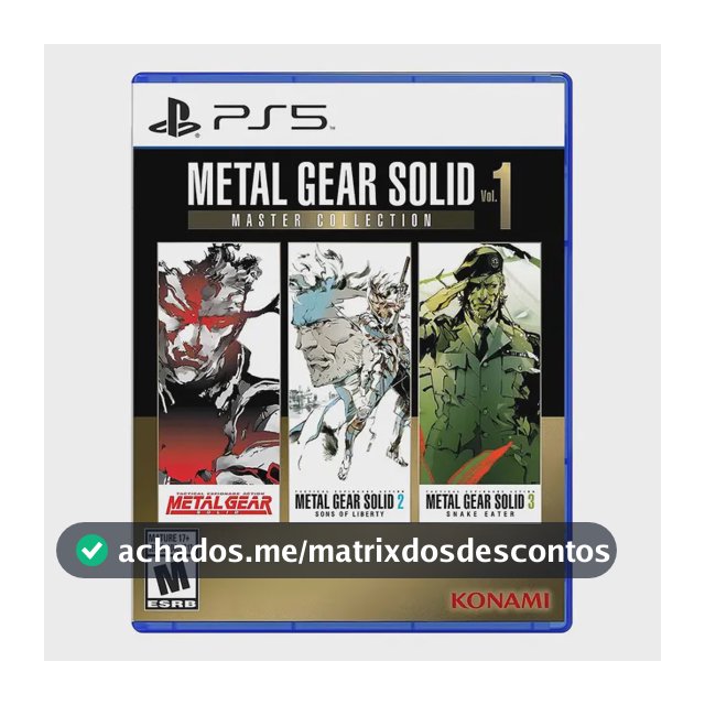 Metal Gear Solid Master Collection Vol 1 Ps5 Midia Fisica