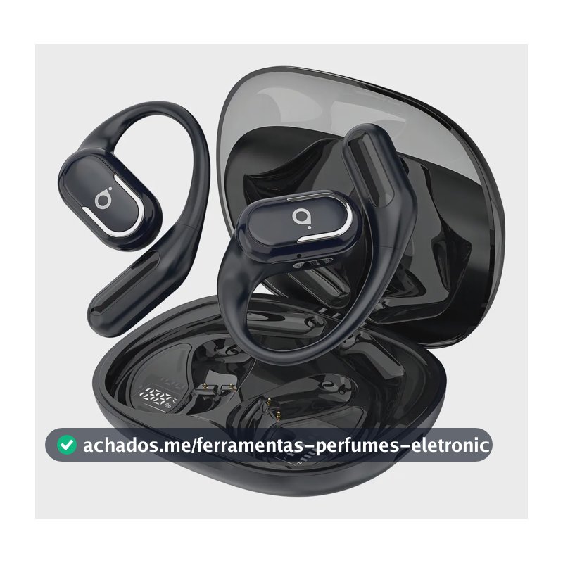 Fone de Ouvido Esportivo Basike TWS Com Bluetooth 6.0 e Bateria de 60h