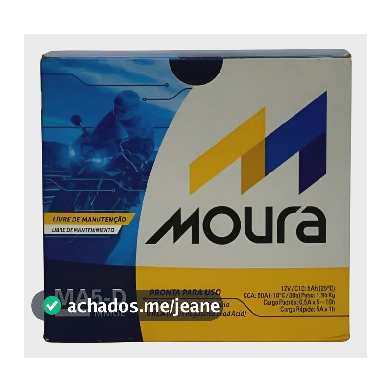 Bateria Moto Titan Fan Biz Bros Fazer 125 150 160 Mix Flex- Direito