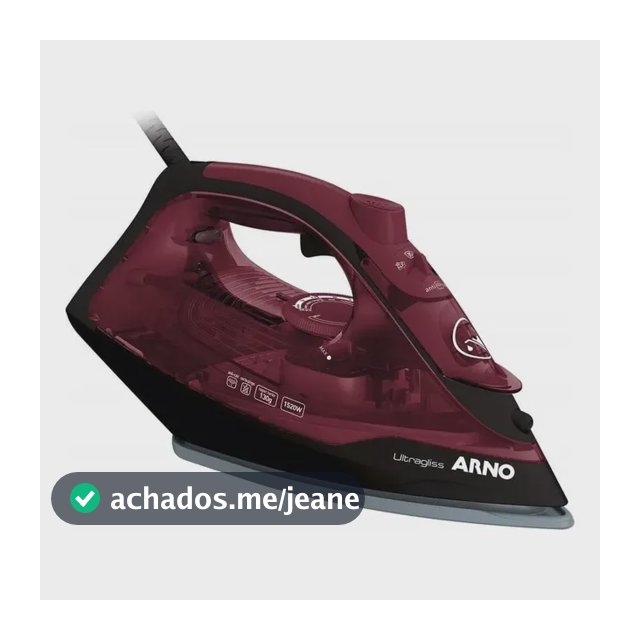 Ferro a Vapor Arno Ultragliss com Base Durilium Airglide FMV
