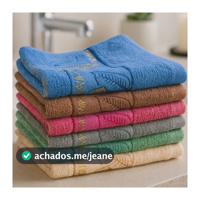 Kit 6 Toalhas De Rosto Para Banheiro Macia De Algodão Qualid Sortidos Listras