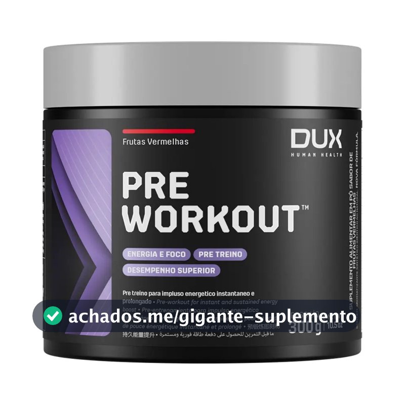 Pré Treino - Pre Workout Dux Nutrition 300g Sabor Maçã verde
