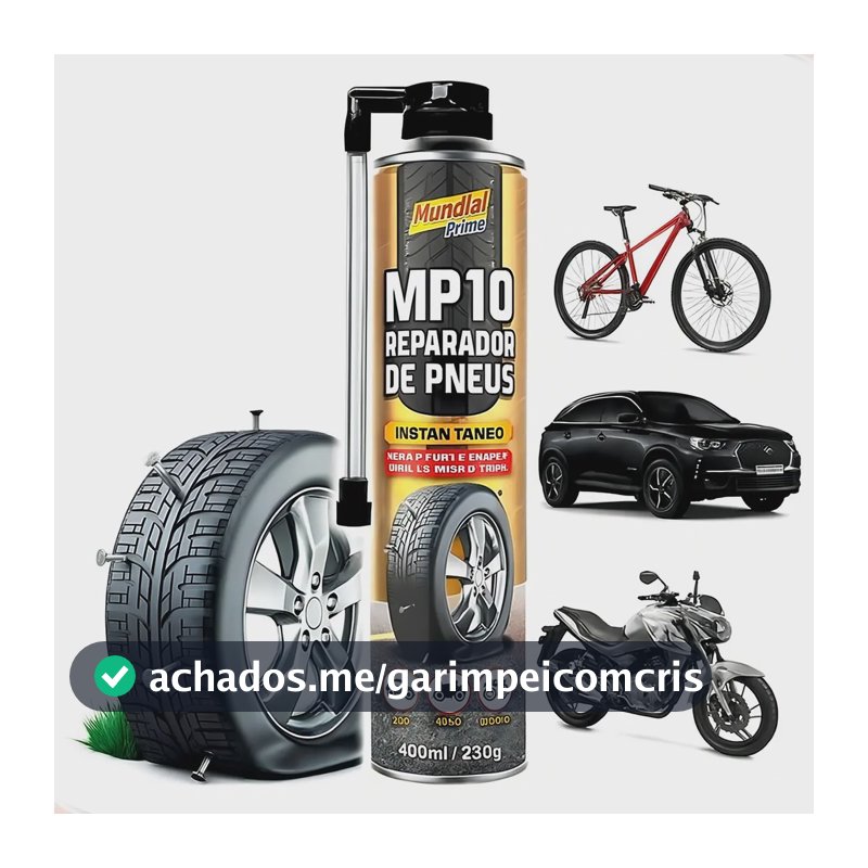 Reparador De Pneu Para Carro/caminhonete Mundial Prime Mp10 400 ML