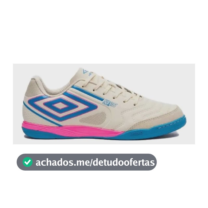 Tênis Umbro Futsal Pro 5 Bump Club - Off White/azl/rsa Off White/azl/rsa 40 Br