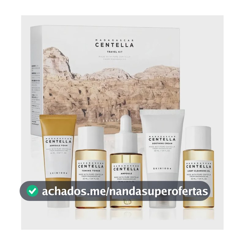 Kit Cuidado de pele 1004 Madagascar Centella 5 Produtos
