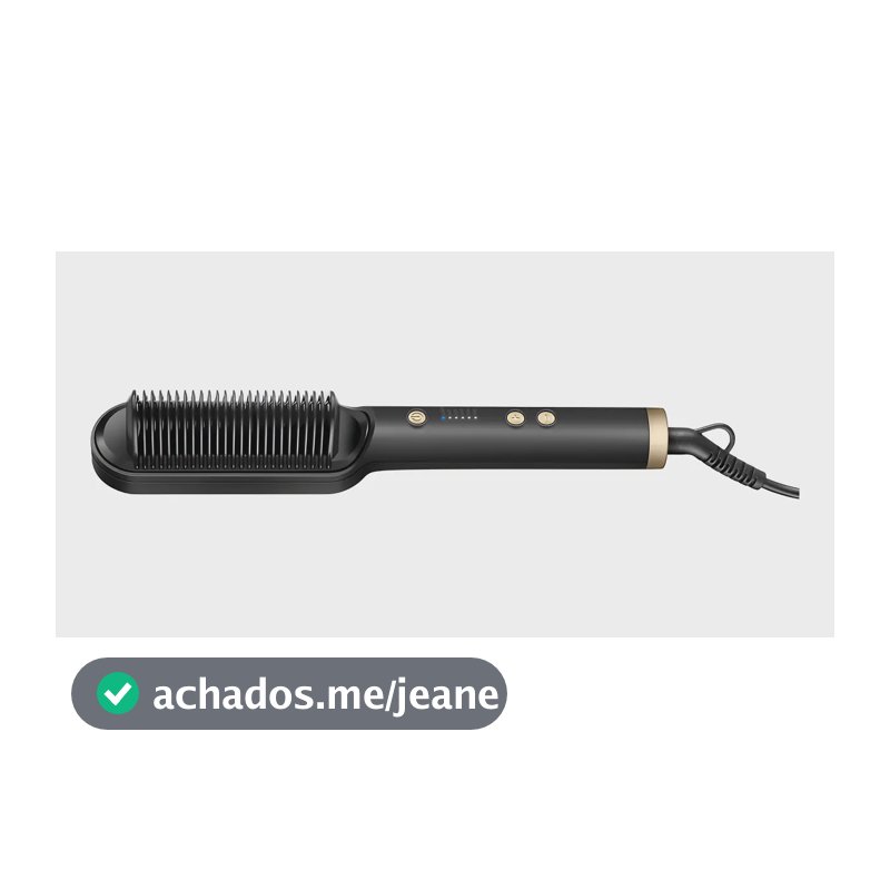 Escova Alisadora Mondial Black Gold Argan 230 Bivolt