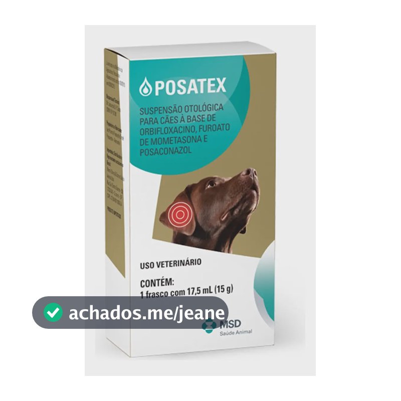 Posatex Remédio para Otite Antibiotic Dogs 18ml