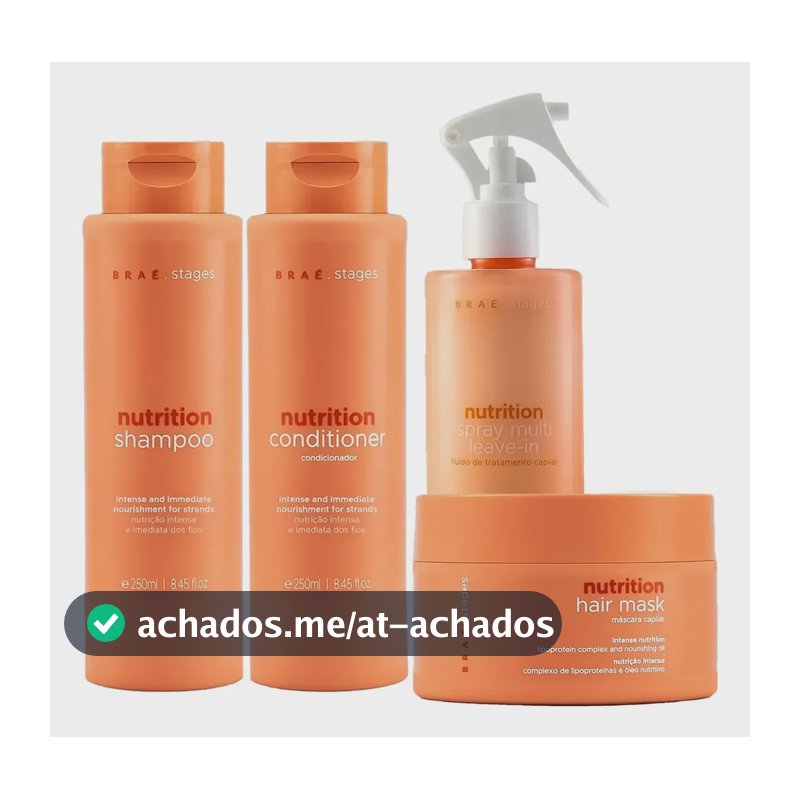 Stages Nutrition Sh + Cd + Máscara + Leave-in - Braé