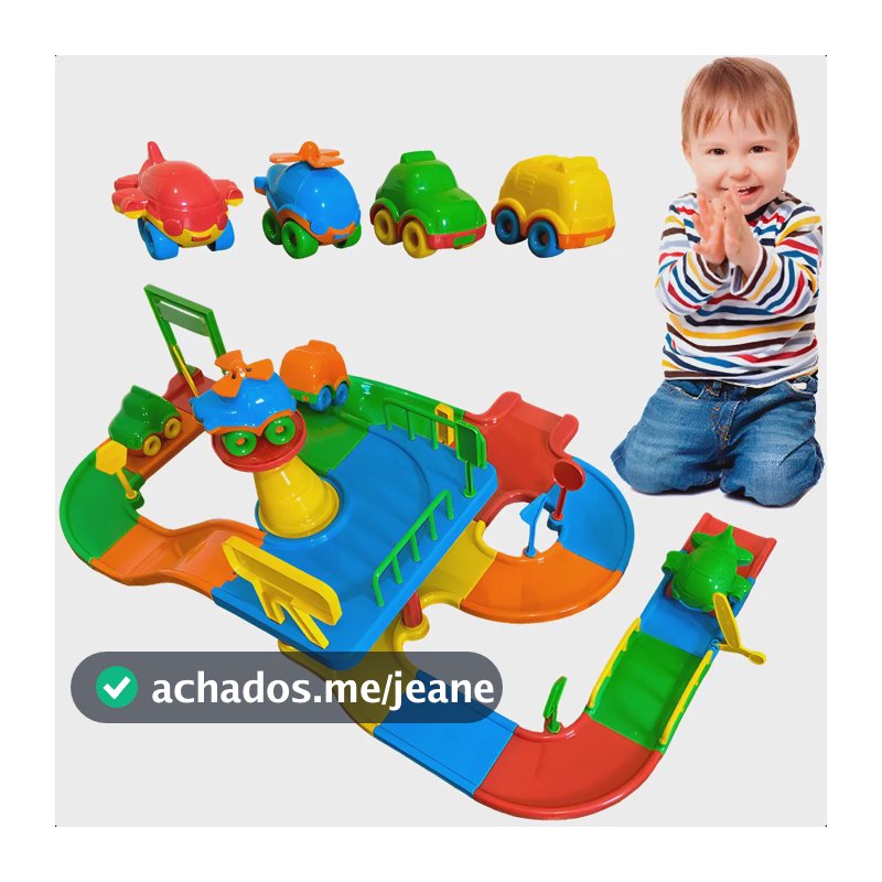 Pista Carrinhos Corrida Brinquedo Infantil Presente Menino Colorido
