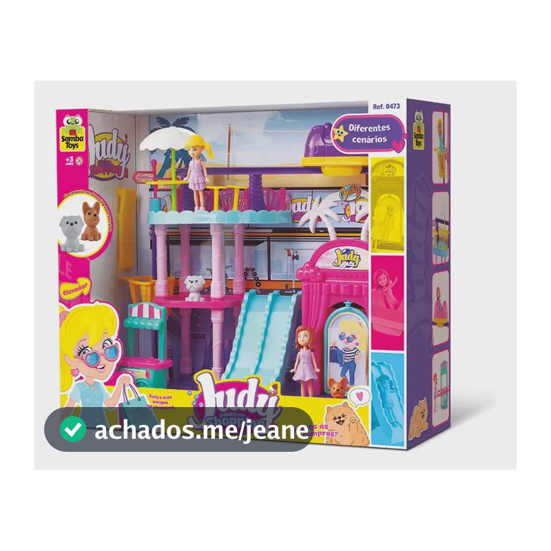 Playset Para Bonecas E Bonecos Samba Toys Judy World Judy Polly Rosa