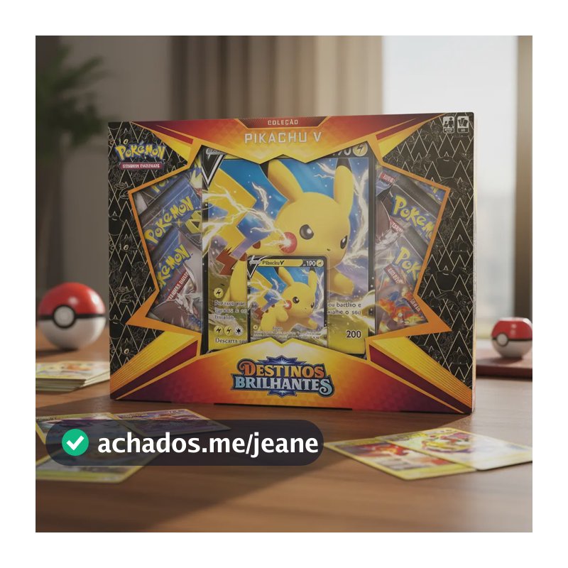 Pokémon Box Caixa Pikachu V Destinos Brilhantes Copag