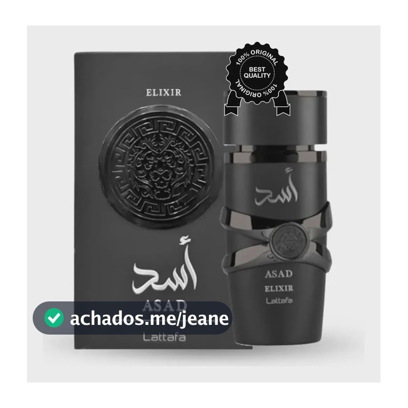 Perfume Asad Elixir Lataffa Arabe 100ml Eau De Parfum 100% autêntico